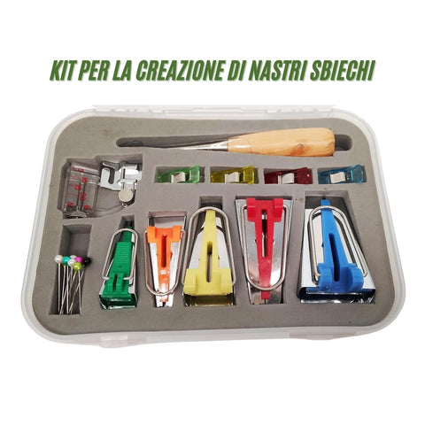 Kit per creare nastri in sbieco