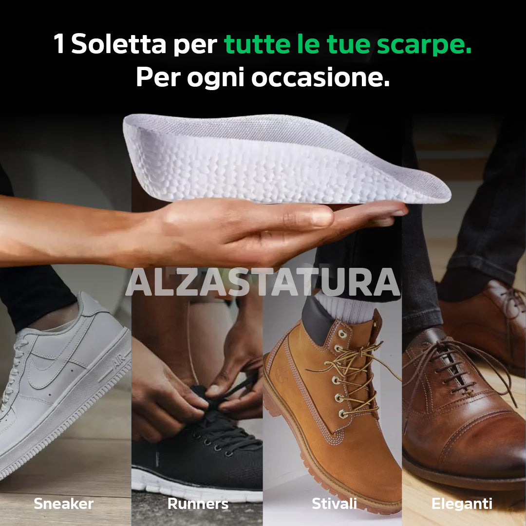 Paio di 2 Solette Ortopediche AlzaStatura™