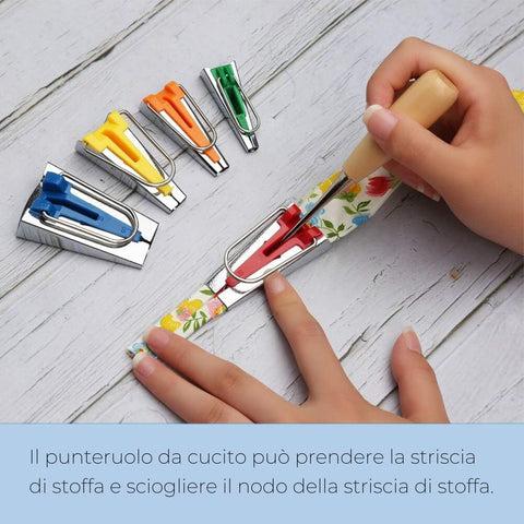 Kit per creare nastri in sbieco