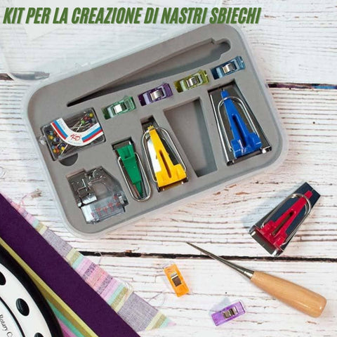 Kit per creare nastri in sbieco